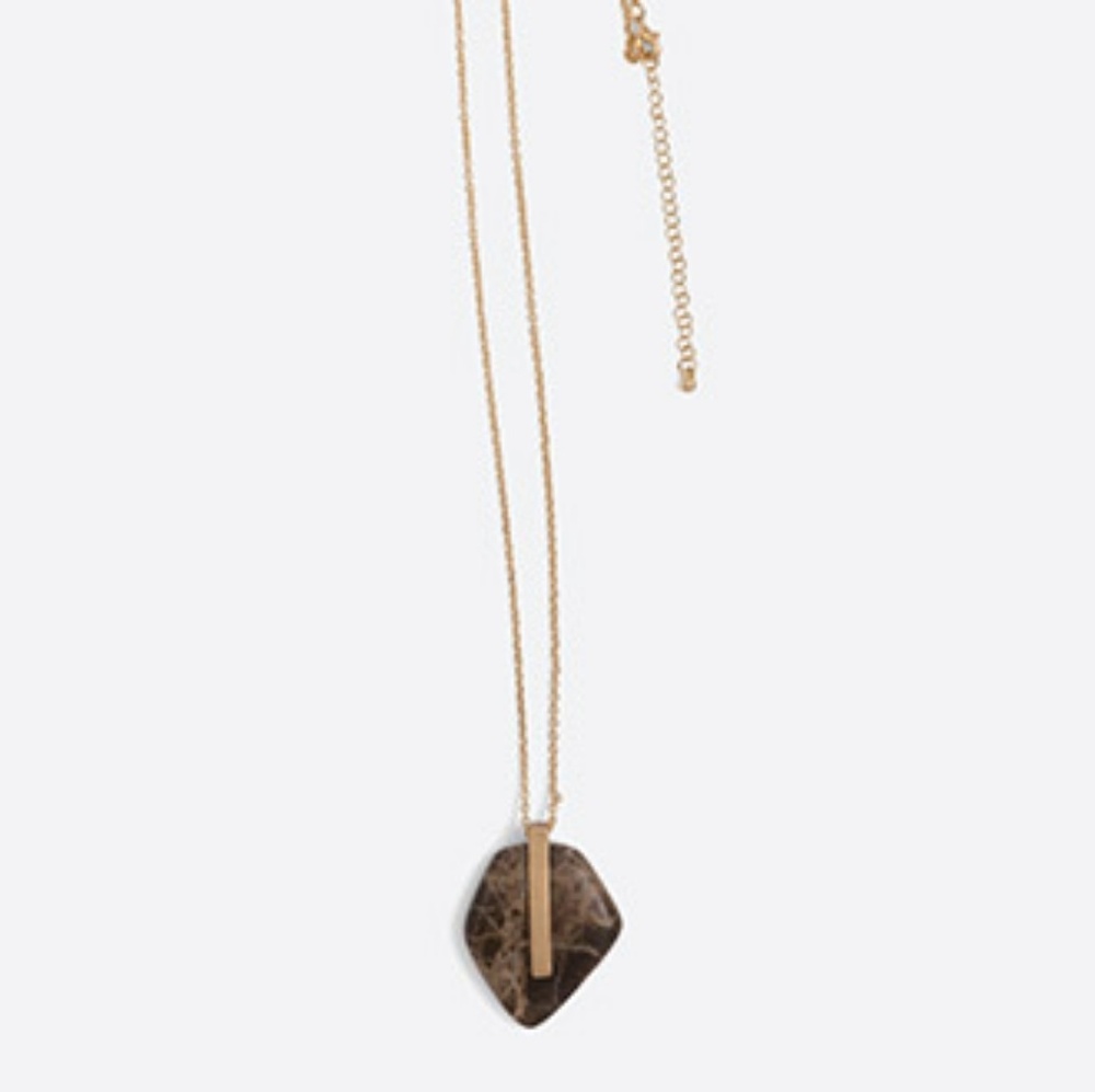Noonday Midnight Marble Necklace Handmade
